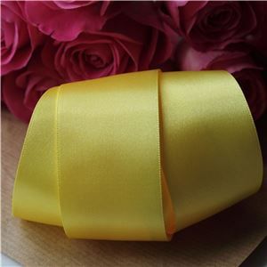 35mm Satin Ribbon - Yellow